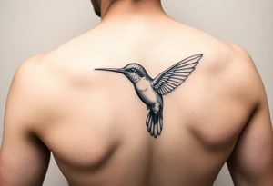 hummingbird tattoo
 very detailed tattoo idea