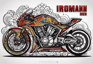 IRONMAN run bike swim logo tatoo tattoo idea