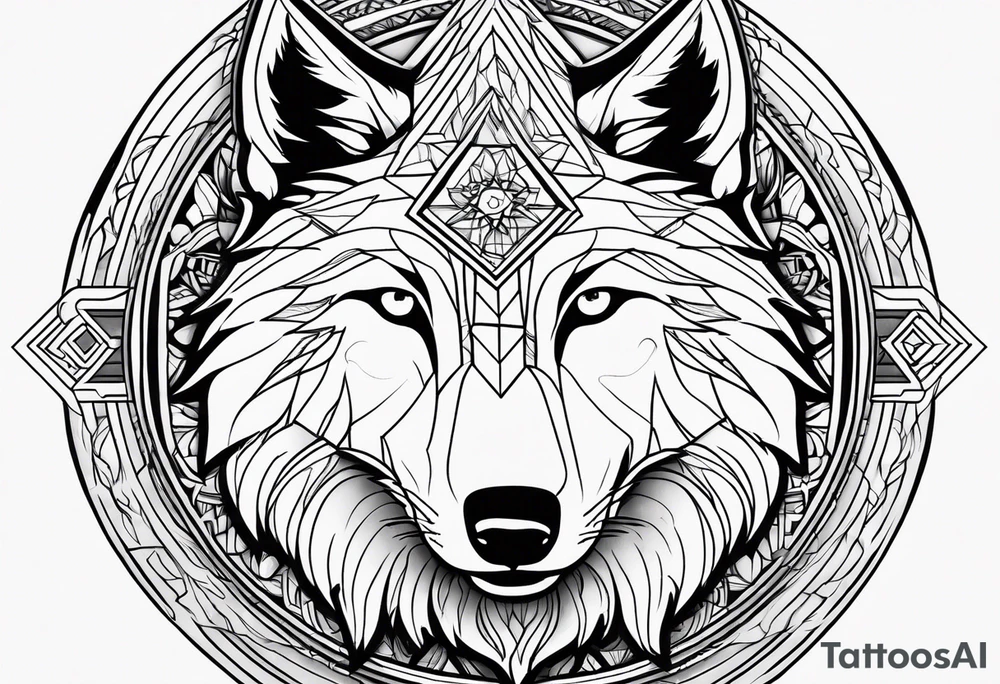 Wolf tattoo idea