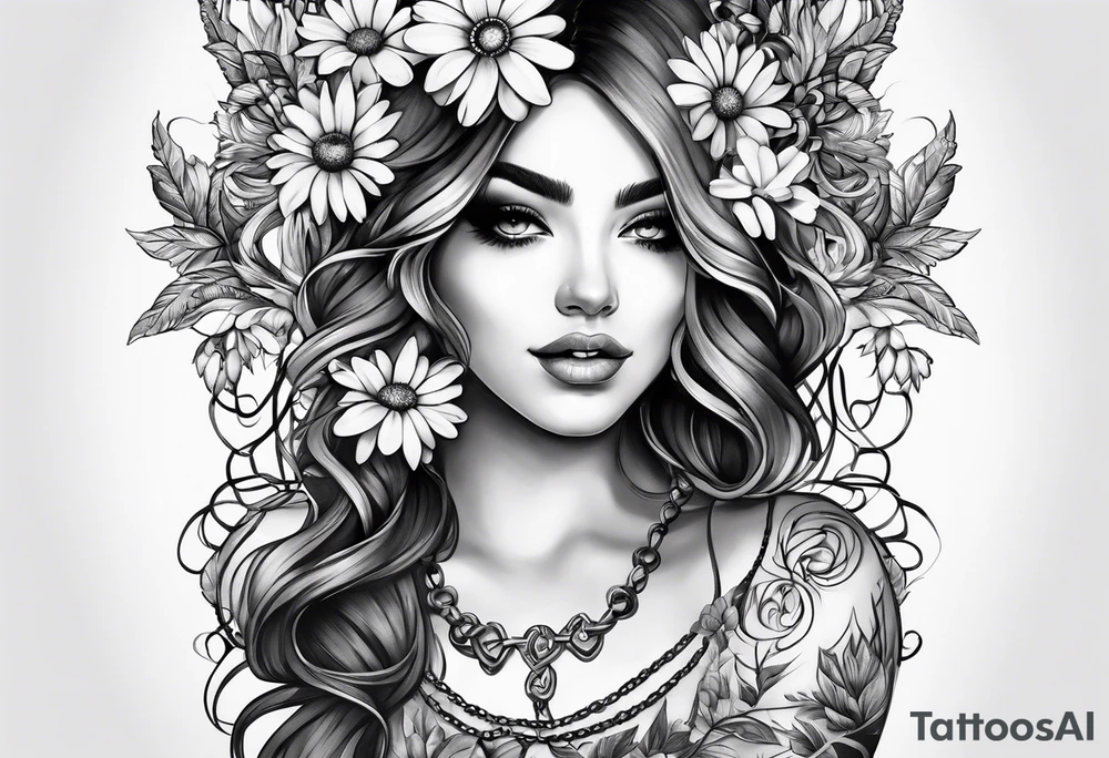 Daisy chain tattoo idea
