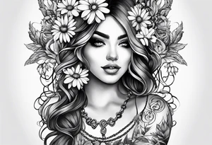 Daisy chain tattoo idea