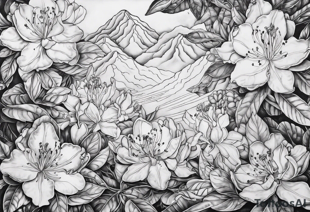 Rhododendron
Carried to heaven on angels wings
11-18-49 Dad 7-14-23 tattoo idea