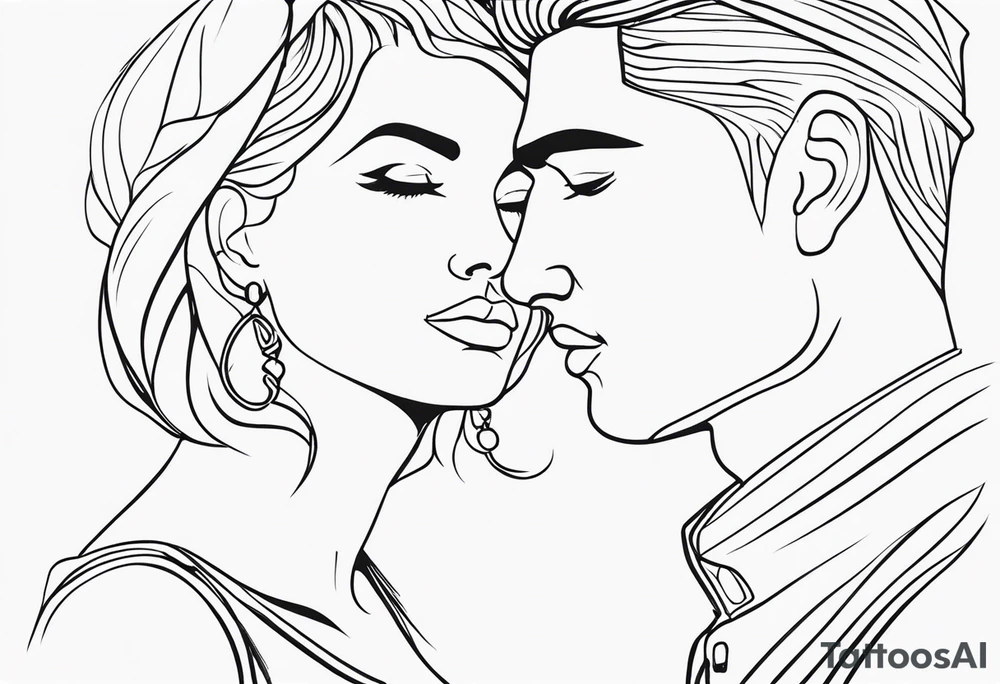 Casal estátua grega tattoo idea