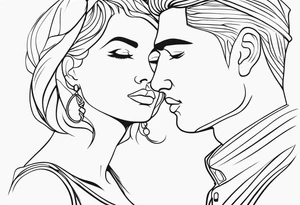 Casal estátua grega tattoo idea