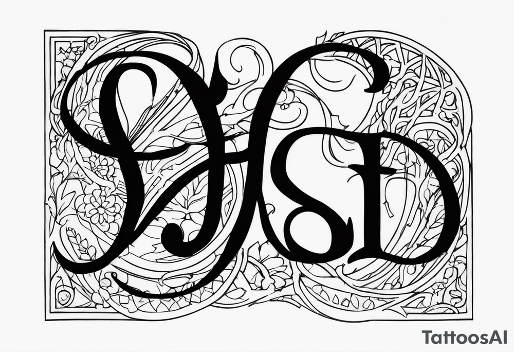 Initials JDM , JNM , JAG poems tattoo idea