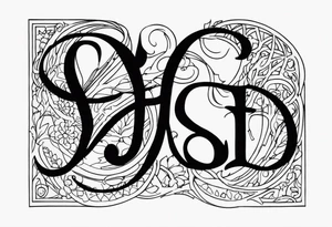 Initials JDM , JNM , JAG poems tattoo idea