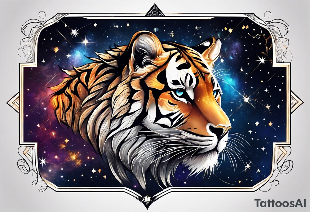 Constellation, animal tattoo idea