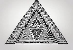 Valhalla valknut tattoo idea