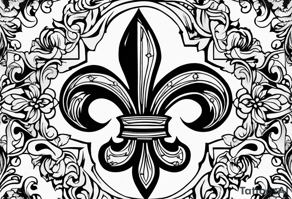 Fleur de lis tattoo idea