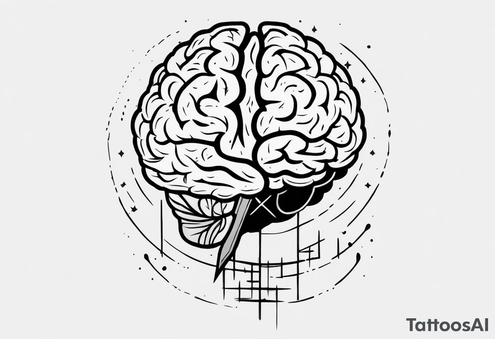 brain war against yourself discipline tattoo idea