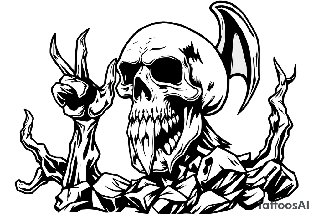 Black plague tattoo idea
