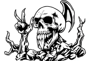 Black plague tattoo idea
