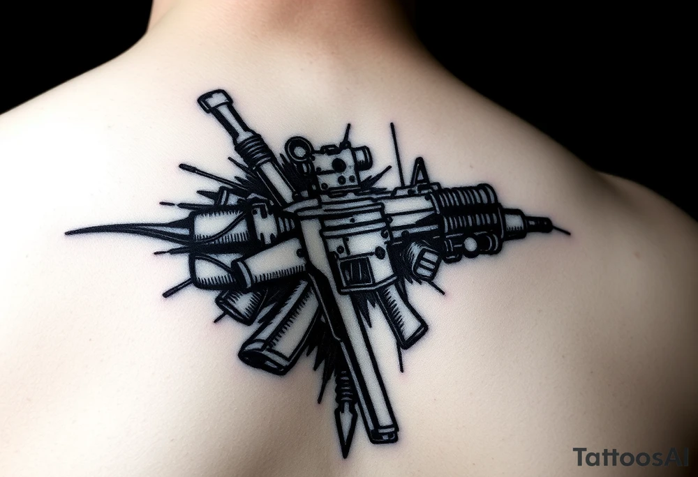Military war tattoo idea