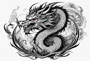 japanese dragon tattoo idea