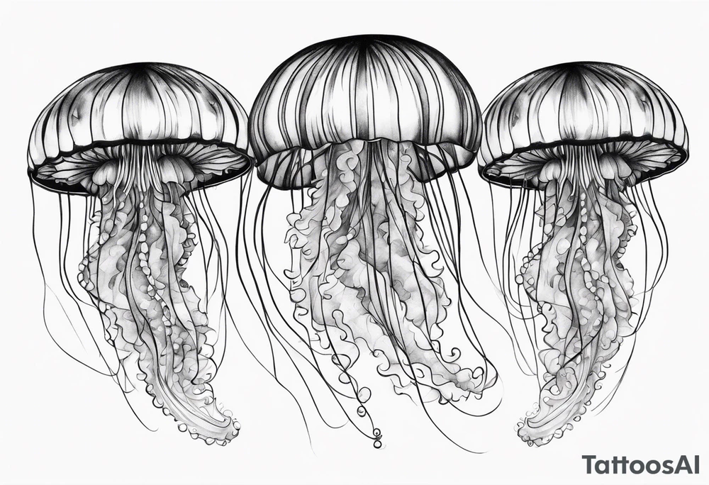 Beautiful Jellyfish tattoo idea