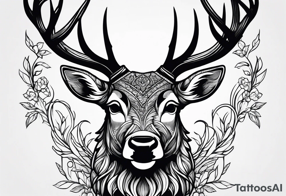Deer tattoo idea