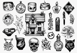 Small Home alone tattoo idea