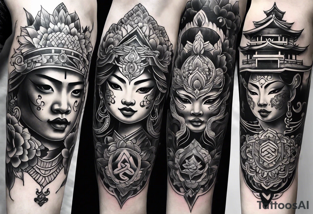 Vietnamese traditional tattoo idea