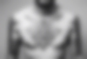 Geometric tattoo on full chest tattoo idea