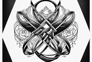 Cancer ribbon chest tattoo tattoo idea