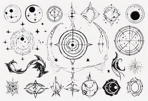 pisces Constellation tattoo idea