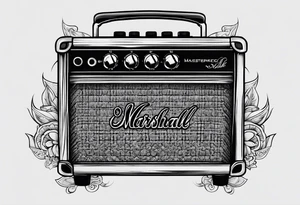 Marshall amplifier tattoo idea