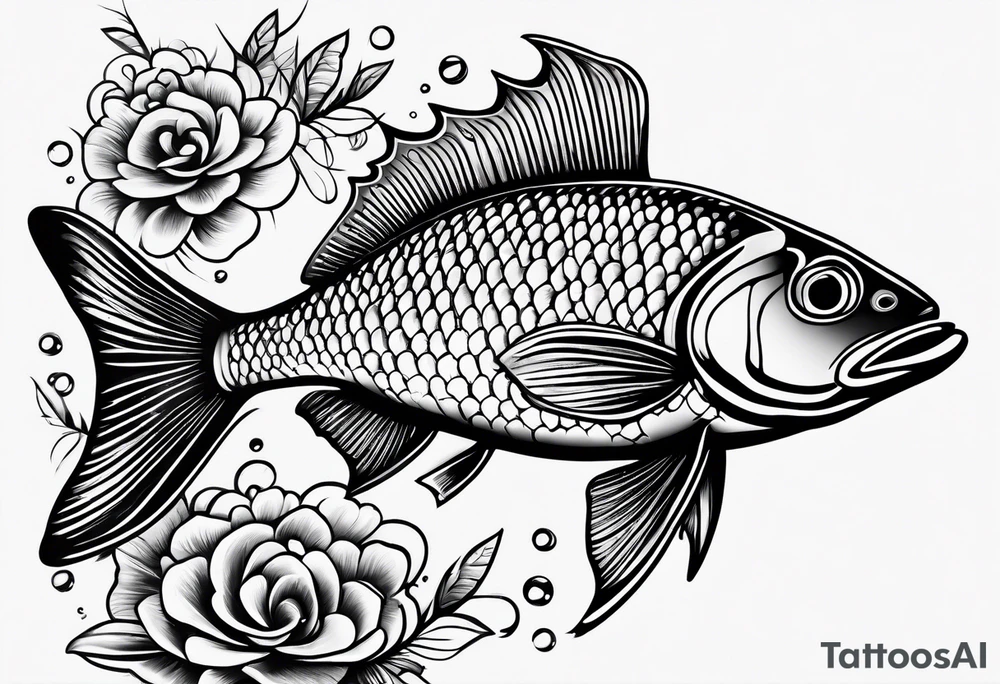 Shoal of small fish tattoo idea