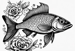 Shoal of small fish tattoo idea