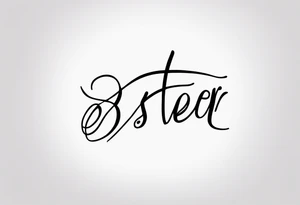 The handwritten words to my favorite sister" written in a simple way. delicate tattoo tattoo idea