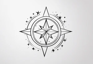 minimalist 11:11 with 2 stars tattoo idea