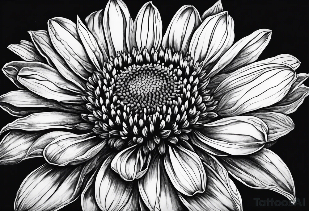 Indian blanket flower tattoo idea