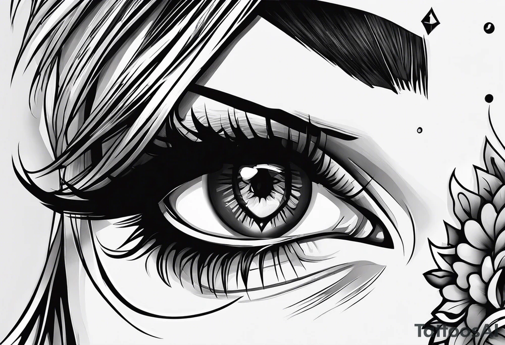 Harley quinn eyes tattoo idea
