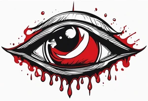 Hellsing bleeding tear eye logo tattoo tattoo idea