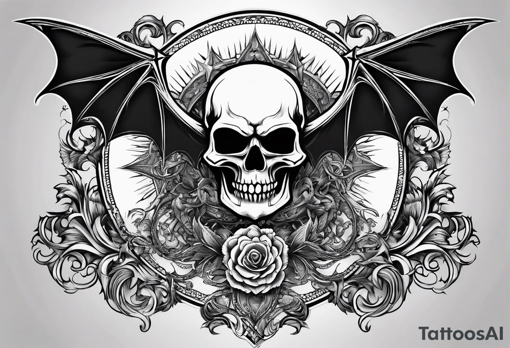 deathbat as in a7x tattoo idea