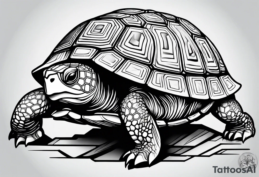 a majestic turtle tattoo idea