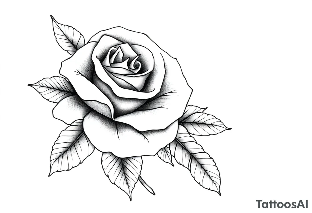 ROSE WITH FLORIDA AS IN THE STEM tattoo idea