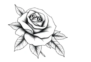 ROSE WITH FLORIDA AS IN THE STEM tattoo idea