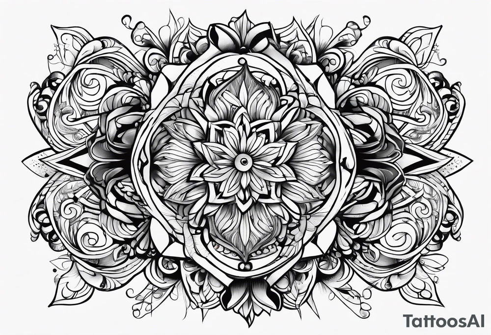 Random lines tattoo idea