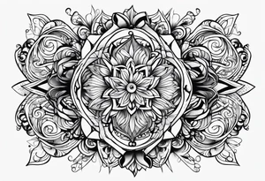 Random lines tattoo idea