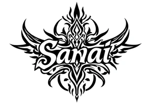 Sanai name tattoo tattoo idea