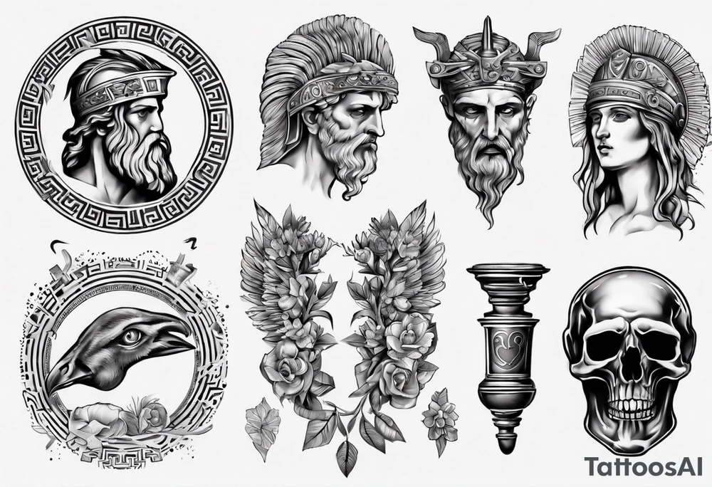greek ancient things tattoo idea