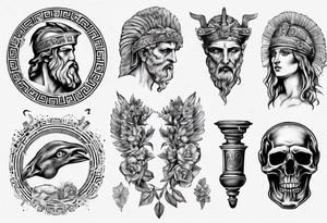 greek ancient things tattoo idea