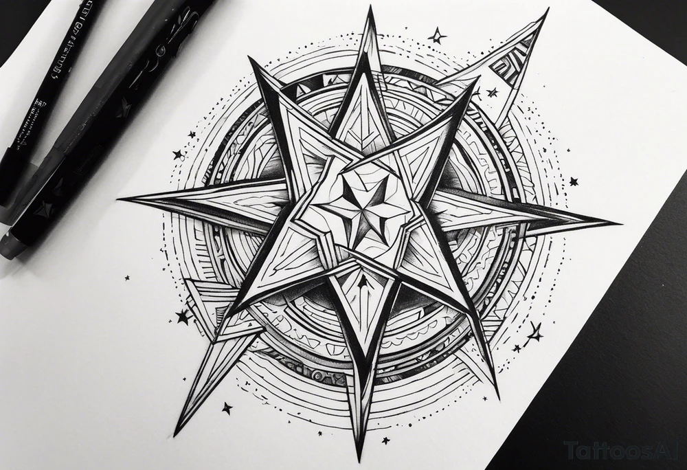 A star in the sky tattoo idea