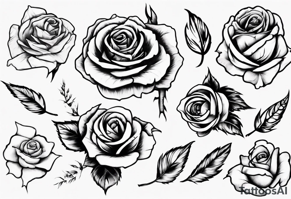 Rose tattoo idea