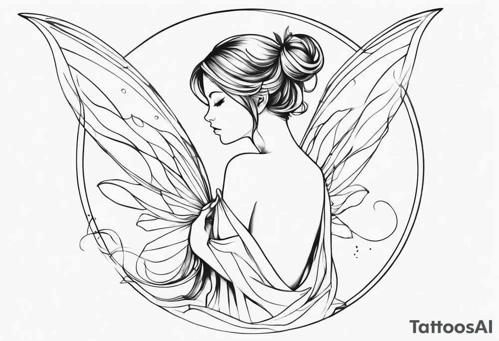 Ethereal Fairy tattoo idea