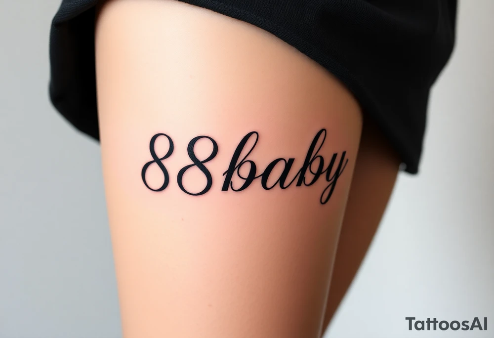 88baby tattoo idea