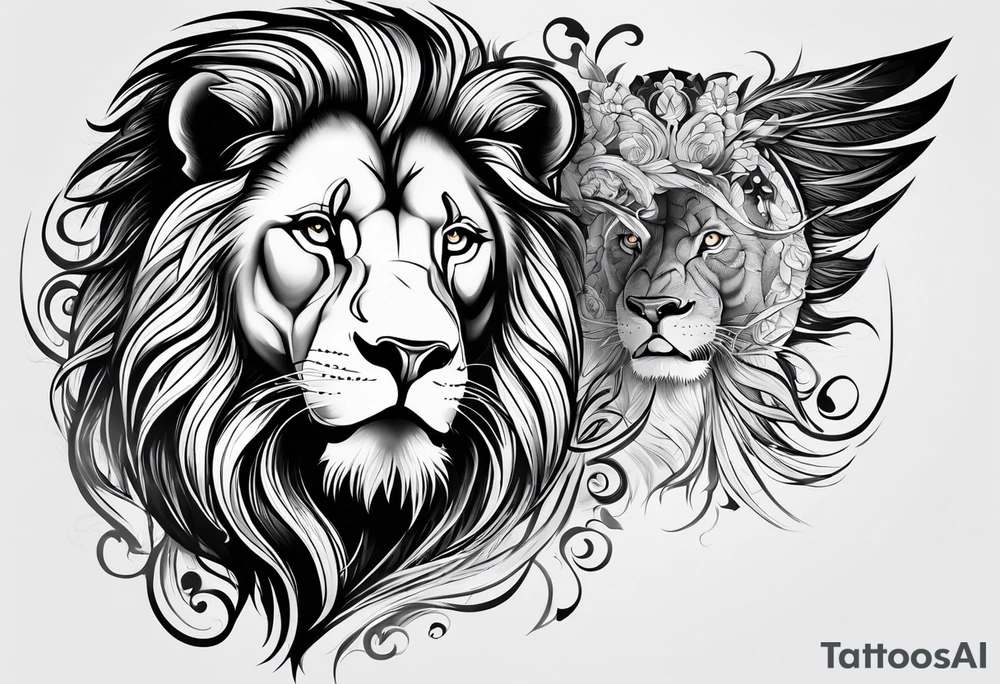 Lion tattoo idea