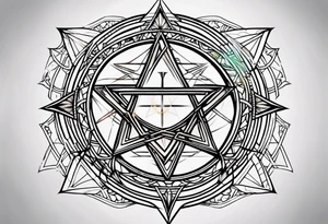 Sigil pentagram tattoo idea