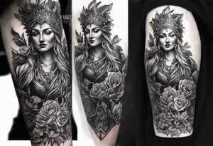 Zerbrochene statue tattoo idea