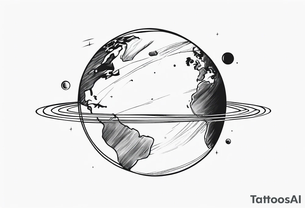 a planet tattoo idea